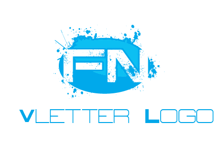 Letters FN are in a oval shape logo