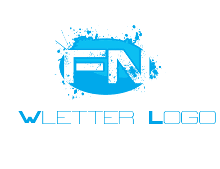 Letters FN are in a oval shape logo