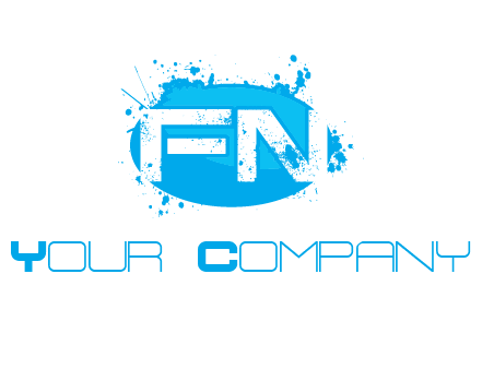 Letters FN are in a oval shape logo