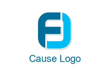 letter FJ forming letter O
