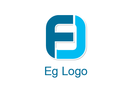 letter FJ forming letter O