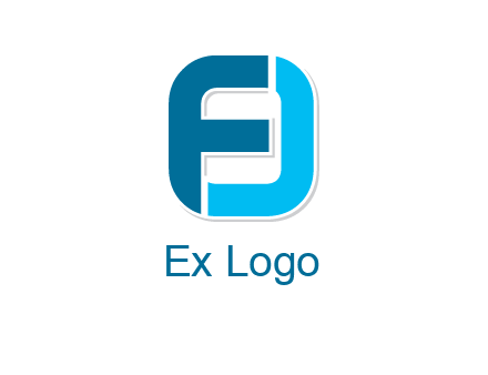 letter FJ forming letter O