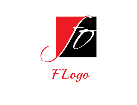Letters FO are in a square logo