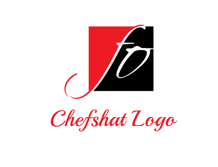 Letters FO are in a square logo
