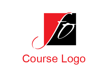 Letters FO are in a square logo