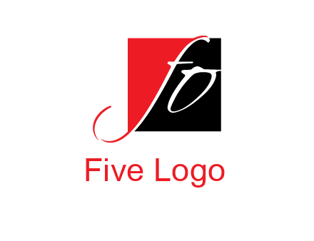 Letters FO are in a square logo