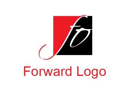 Letters FO are in a square logo