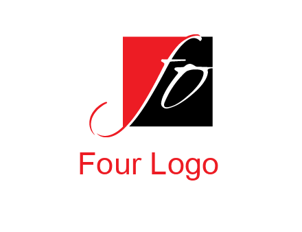 Letters FO are in a square logo