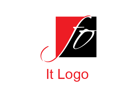 Letters FO are in a square logo