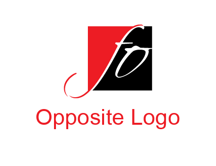 Letters FO are in a square logo