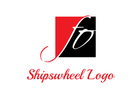 Letters FO are in a square logo
