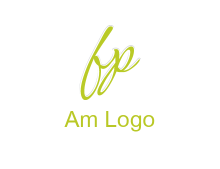 script font letter FP