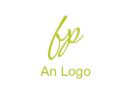 script font letter FP