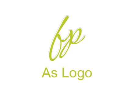 script font letter FP