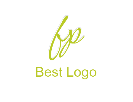 script font letter FP