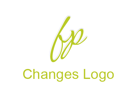 script font letter FP