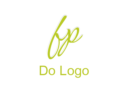 script font letter FP