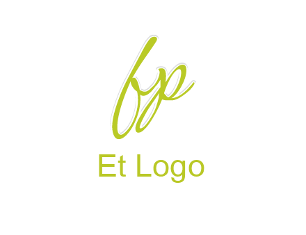 script font letter FP