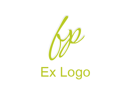 script font letter FP