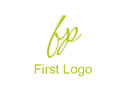script font letter FP