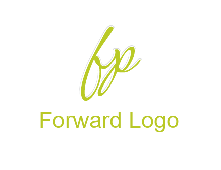 script font letter FP