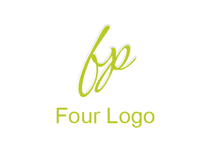 script font letter FP