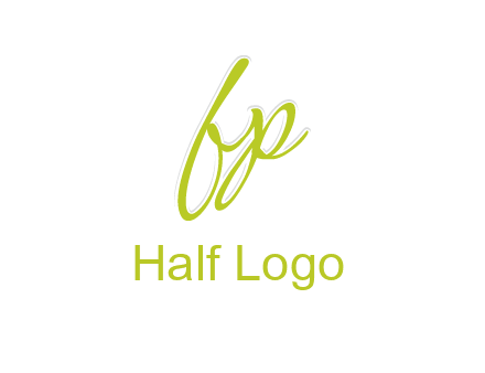 script font letter FP