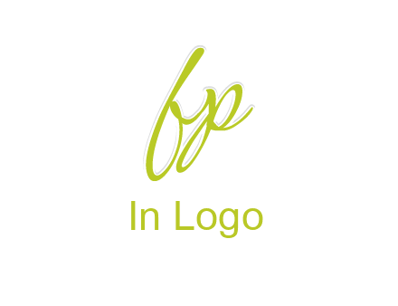 script font letter FP