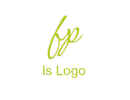 script font letter FP