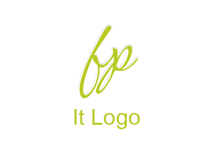 script font letter FP