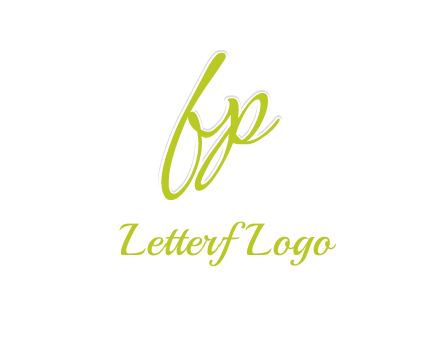 script font letter FP