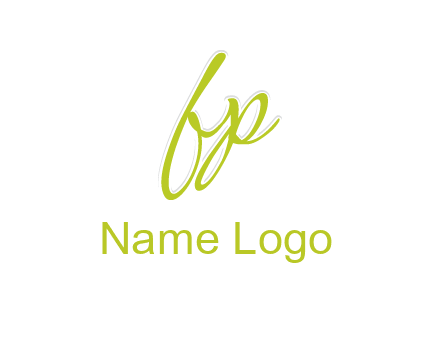 script font letter FP