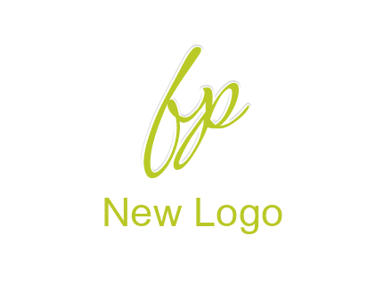 script font letter FP