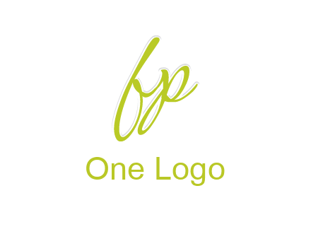 script font letter FP