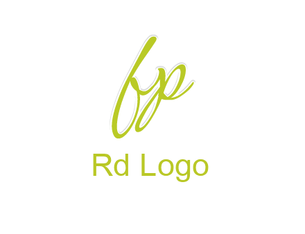 script font letter FP