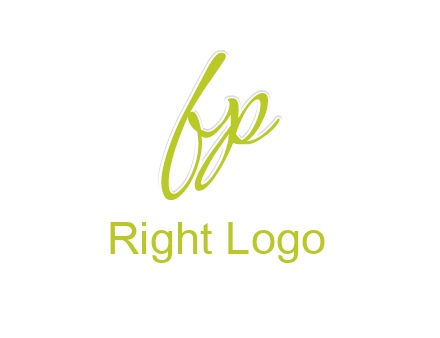script font letter FP