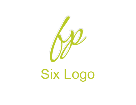 script font letter FP