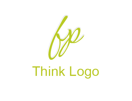 script font letter FP