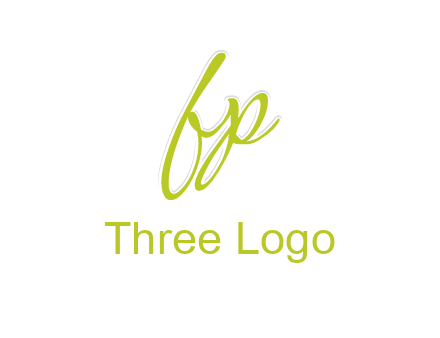 script font letter FP