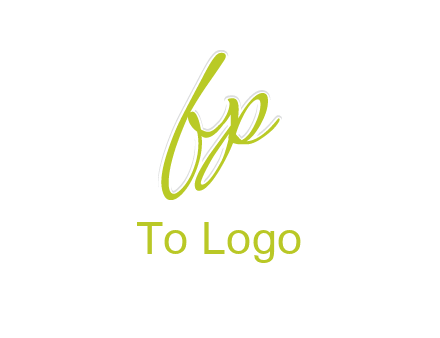 script font letter FP