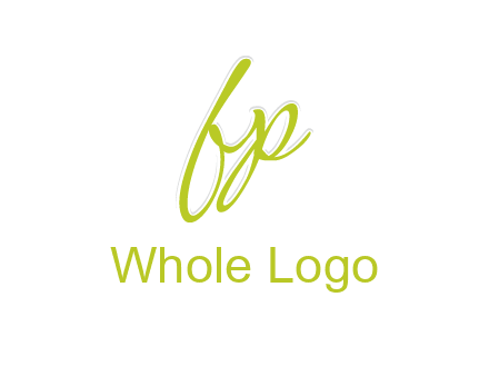 script font letter FP