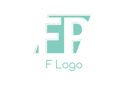 Letters FP are in a rhombus shape logo