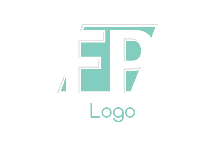 Letters FP are in a rhombus shape logo