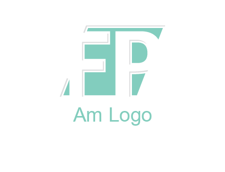 Letters FP are in a rhombus shape logo