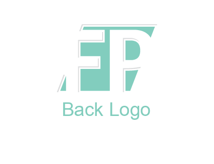 Letters FP are in a rhombus shape logo