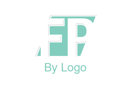 Letters FP are in a rhombus shape logo