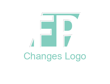 Letters FP are in a rhombus shape logo