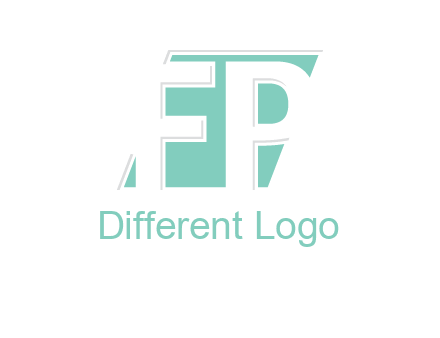 Letters FP are in a rhombus shape logo