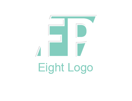Letters FP are in a rhombus shape logo