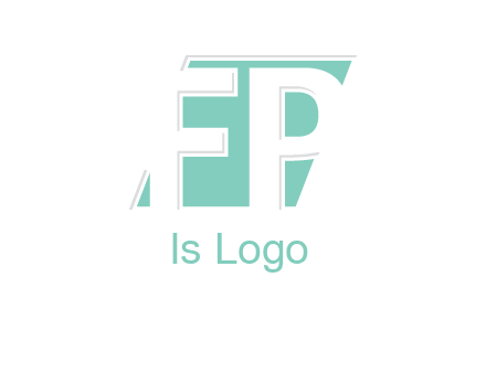 Letters FP are in a rhombus shape logo